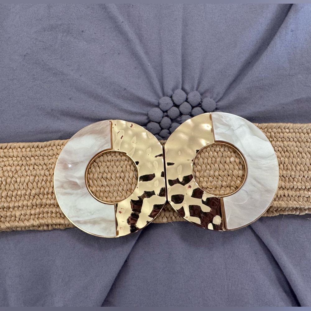 Locket Gold statement piece belt